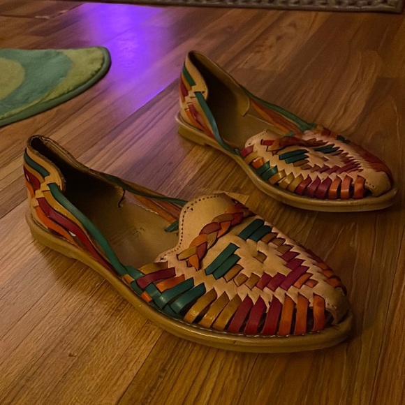 Beautiful Women’s Leather Sandal handmade in Mexico size 9.5 - Picture 2 of 3